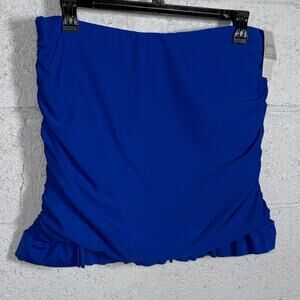 Raisins Curve Plus Size Echo Swim Skirt Blue 20W $58